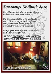 Livemusik im Filmrisz: 30.11.